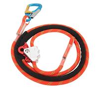 Funien Adjustable Safety Belt Rope, Climbing Safety Lanyard with Automatic Lock and Fall Arrester, for High Altitude Operation, Power Restoration