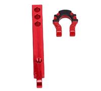 Funien Alloy Metal RC Trailer Hitch Tow Hook for 1/8 1/10 RC Crawler, Durable Material, Easy Assembly for Fans (Red buckle)