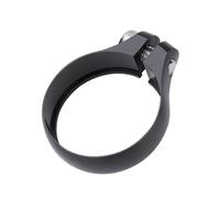 Funien Aluminium Alloy Bike Clamp, Two Colors Bicycle Bolt Clamp 31.8mm for 27.2 Seatpost Super Light, Convenient Design, Simple Installation, 6061 Aluminum Alloy (Black)