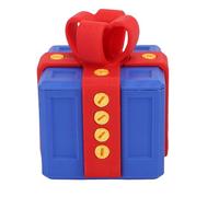 Funien Annoying Gift Box Surprise Funny 3D Printed Box Prank Present Mystery Puzzle Gift Reusable Compartment with Multiple Screws for Birthday Holiday (Blue Red)