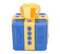 Funien Annoying Gift Box Surprise Funny 3D Printed Box Prank Present Mystery Puzzle Gift Reusable Compartment with Multiple Screws for Birthday Holiday (Blue and Yellow)