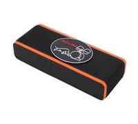 Funien Bass Drum Rug Anchor, Orange, Non Slip Base, Sturdy EVA and Rubber with Fastener Side Grid, Prevent Slide, Protect Drum, Hold Pad, Suitable for Plush Drum Pads, Resist Forward