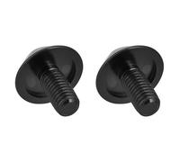 Funien Bicycle Screw Bolts Anti-Rust Decorative Bike Bottle Holder Screws for Water Bottle Cage M5 * 12mm High Precision Easy Installation 2Pcs for Cyclists Gold Purple Road Bikes (Black)