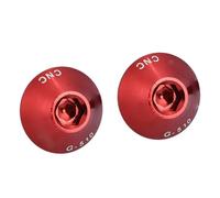 Funien Bicycle Screw Bolts Anti-Rust Decorative Bike Bottle Holder Screws for Water Bottle Cage M5 * 12mm High Precision Easy Installation 2Pcs for Cyclists Gold Purple Road Bikes (Red)