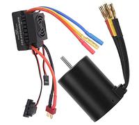 Funien Brushless ESC Combo 3650 4500KV Motor 3650 4500KV Brushless Motor RC 60A Waterproof 5.8V 3A SBEC 4 Pole 12 Slot High for 1/8 1/10 RC Car
