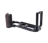 Funien Camera Handgrip L Plate Hand Camera L Bracket Blackwood Handle Aluminum Alloy Non Slip 1/4in Threaded Hole for DF Micro Single Cam (black)