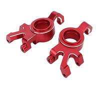 Funien CNC Aluminum Alloy RC Front Steering Block Precision Front Hubs Steering Blocks for 1/5 RC Car, Easy Installation and Lifelike Appearance, Ideal for Enthusiasts (Red)