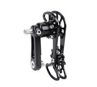 Funien CNC Chain Stabilizer for Bike, Single-speed Flywheel Tensioner, Adjustable Chain Line, AM DH Bikes, Soft-tail, Hard-tail (Black)