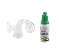 Funien Co2 Drop Checker Solution, Fish Tank CO2 Monitor Glass Drop Checker PH Long Term Indicator Monitor Tester 15ML