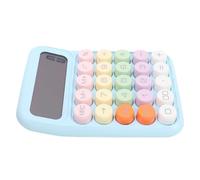Funien Colorful Calculator, 12 Digits Mechanical Keypad Desktop Calculator, Students, Lightweight Body, Efficient Computation (Sky Blue)