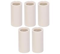 Funien Cue Stick Ferrules Billiard Cue Ferrules Pool 40pcs White Fiber 12mm OD 8mm ID Easy to Use Portable Screw On Head Repair with Fiber Material for Billiard (12MM 1 inch)
