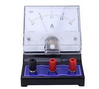 Funien DC Current Meter 0-0.6A 0-3A Physics Equipment Educational Experimental Instrument 2.5 Accuracy Level with Manual Range Selection for Student Science Experiments