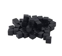 Funien Dice Cube Dry Erase Dice 6 Sided Small Write On Wipe Off D6 White Board Game for Interactive Games Numbers Teaching with DIY Patterns (Black)