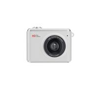 Funien Digital Camera Compact Camera Point and Shoot 64MP 2.5K 16X Zoom 1.4 Inch Screen 11 Filters Necklace Keychain with Timer Burst Slow Motion Time Lapse (White)