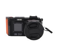Funien Digital Camera SLR Camera 4K 70MP 50X Zoom Auto Focus F1.8 WiFi Compact Photo with Double Screen Flash Hot Shoe for Travel Selfie Vlogging (Black)