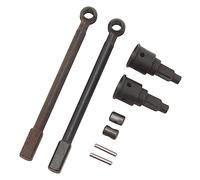 Funien Durable Black Steel Front Axle Drive Shaft Set for Axial 1/18 UTB18 Capra RC Car, with Strong Compatibility, Easy Installation, Kit(6 Accessories) for RC Hobbyists