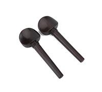 Funien Ebony Cello Peg, 4pcs Tuning Accessories No Hole Musical Instruments Parts for 4/4 Cello, Made of Premium Ebony, Easy to Install, for Replacing the Old or Broken One,