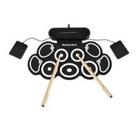 Funien Electric Drum Set, 9 Drum Pads Dual Speaker Roll Up Drum Kit with Headphone Jack, MIDI, BT Connectivity, 10 Hours Playtime, for Students and Drummers