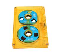 Funien Empty Cassette Tape Cassette Tape Recordable 50 Min Normal Bias Double Sided Type I Ferric with Metal Color Plated Reels for Music Recording