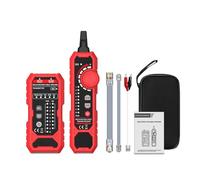 Funien Ethernet Cable Finder Network Cable Tester Tracker RJ11 RJ45 Line Tester [Brand] Pin Mapping 30m LED Worklight Alligator Clips Auto Shutoff for Network Maintenance (HT801AT English Version)