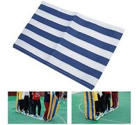 Funien Group Activity Run Mat Teamwork Playing Run Mat Cooperative Race Group Game Oxford Cloth Foldable 6m Rolling Race with Balance Coordination Team Awar (Blue white 6m)