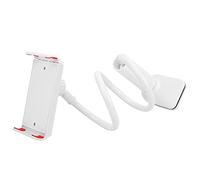Funien Guitar Phone Holder Universal for Acoustic and Electric Guitars, Adjustable and Rotatable, Great for Online Learning, Light Weight, Easy to Carry (White)