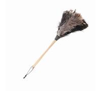 Funien Handmade Duster, Fashionable Feather Duster with Wooden Handle, Lightweight and Beautiful, for Dusting Your Television, Book Shelf and Car, with Hanging Rope for Easy Storage