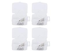 Funien High Carbon Steel Fish Hooks Soft Bait Jig Fish Hook Kit with Line for Professional Anglers, Silver, 48 Pcs with Storage Box (3#)