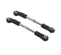Funien High Strength RC Steering Tie Rod 2pcs Shock Absorption Link for ZD Racing DBX07 EX07 1/7 Lightweight Black Material