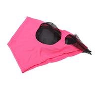 Funien Horse Fly Mask Horse Mesh Mask Face Fly Veil Breathable Soft Knitted Fabric Mesh Silk Stereoscopic Cut Eye Protection with Fine Wire for Face Eyes Ea (Pink)