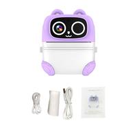 Funien Kids Instant Camera Printable Camera Print 48MP 2 Inch Screen 1080P Video 10X Digital Zoom MP3 Player Doodle Filters Stickers with Instant Print for Boys Girls (Purple)