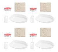 Funien Kit Science Kit Steamship Toy Candle Powered DIY Physics Experiment Learning Toy Hot Steam Powered Speedboat Model with DIY Assembly for Children Stud