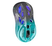 Funien Lightweight Gaming Mouse Wireless Gaming Mouse Rechargeable Computer RGB BT 1000Hz 4800 DPI Low Angle Hollow Shell RGB Lighting with 500mAh Battery for Linux (Gradient Blue)