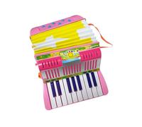 Funien Mini 17-key 6-bass Accordion ABS Material with Buckle Musical Instrument for Beginners Lightweight Button Accordion Hand-eye Coordination Stage Performance