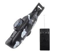 Funien Mini Simulation Remote Control 6 Channel Submarine Toy Model for Children Indoor and Outdoor Play Green (Black)