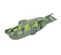 Funien Mini Simulation Remote Control 6 Channel Submarine Toy Model for Children Indoor and Outdoor Play Green (Green)