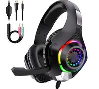Funien Over Ear Gaming Headset Over Ear Gaming Headphones the (Black)