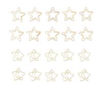 Funien Portable Gold Paper Clips with Unique Shapes | Durable metal, Anti slip feature, Rust resistant coating, Great for organizing, At home, In the office