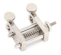 Funien Professional Violin Viola Cello Edge Clamp, Sturdy Repair Tool, Adjustable Double Guide Rod Metal Clamp for Luthier Making, Viola Cello Mounting Head Fixture, Very Practical and (Silver)