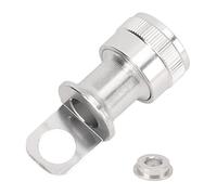 Funien Quick Release Pedal Buckle Pedal Holder Folding Bike Frame Mounting Fixing Adapter Aluminum Alloy 5mm 10mm Anodized with 5mm Reducing Sleeve for Folding Bi (Silver)