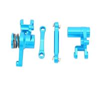 Funien RC Alloy Caster Block Steering Kit, Durable Aluminum for Steering Performance for 1/10 Brushless Short Course Trucks (Sky Blue)