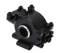 Funien RC Aluminum Gear Box Cover Durable Replacement Housing for Losi Baja Rey 1/10 Rock Rey RC Cars Aluminum Alloy 2 Units (Black)