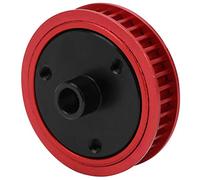 Funien RC Belt Drive Gears Combination Precision Gearbox Set Improve Control Performance for Axial SCX I/II VS4-10 Quality Aluminum Rubber (Red)
