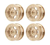 Funien RC Car Brass Wheel Hubs High Strength 0.7 Inch for SCX30 1/30 Scale Crawler, Set of 4 for Off Road Adventures