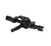 Funien RC Car Rear Axle Axle Assembly Rear Differential Housing Back Plastic Black Replacement Part with Fine Workmanship for 1/16 Military Crawler Model Truck