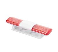 Funien RC LED Light RC Flash Lamp Warning Light 4 Modes CH3 Control Simulated Real Design Detachable with Blue Red Yellow Flash for 1/8 1/10 Car (Red)