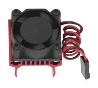 Funien RC Motor Cooling Fan RC Motor Fan Cooling Heatsink Heatsink Cover Remote Control Car Heat Sink with Aluminum Alloy 5V for 1/18 Car (Red)