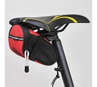 Funien Reflective Bike Saddle Bag Compact Packs for Cycling Safety, Easy Installation, 600D Material, Black/Red/Green/Blue, 1 Unit (Red)