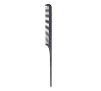 Funien Salon Rat Tail Comb Professional Aluminum for Teasing and Back Combing Hair 22.5cm (Black)