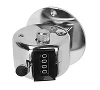 Funien Stainless Steel Hand Counter, Portable 4-Digit Manual Tally Counter, Easy to Operate with Mini Buckle, Suitable for Workshop Inventory, Goods Counting and Crowd Statistics